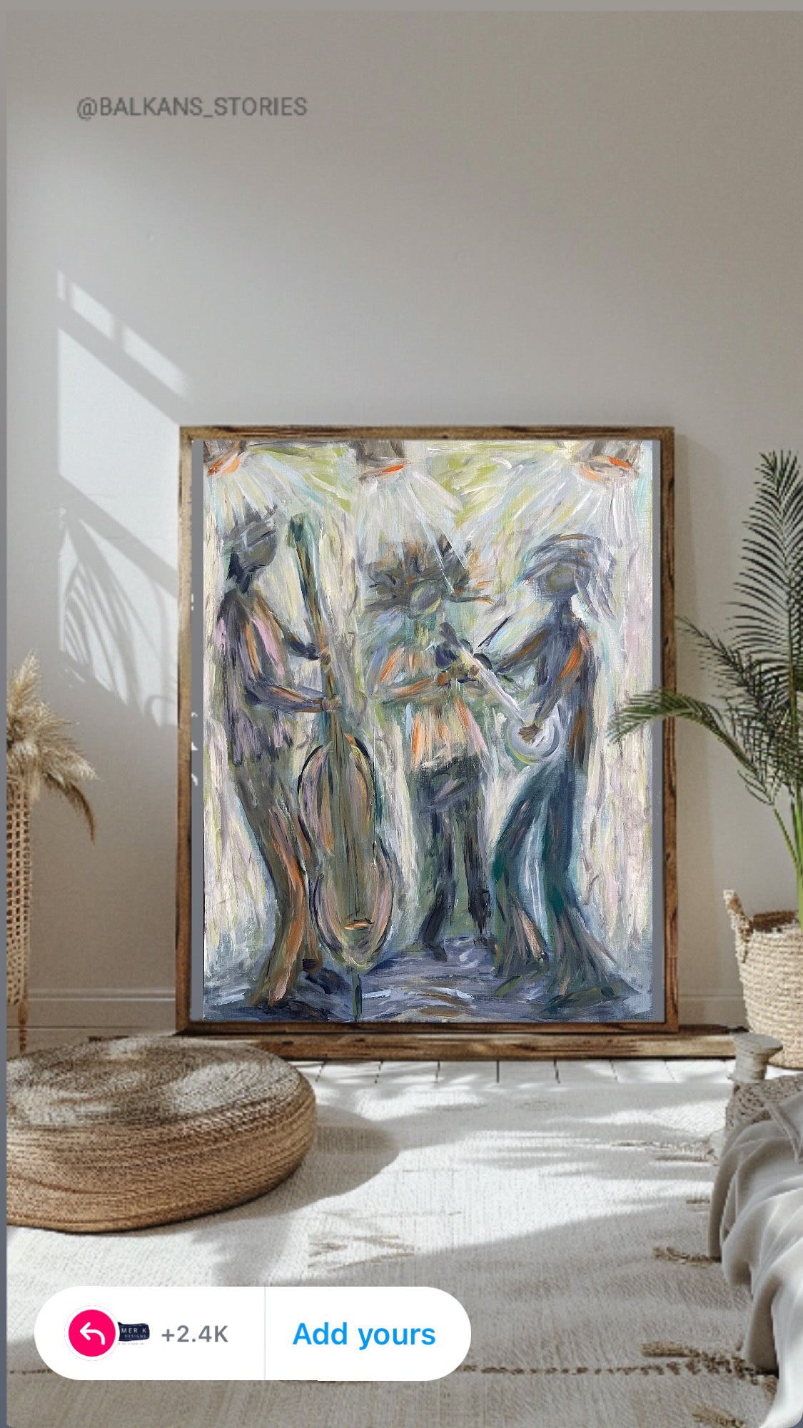 Fine art print by Karen Palmer displayed as collectible wall art in contemporary interior