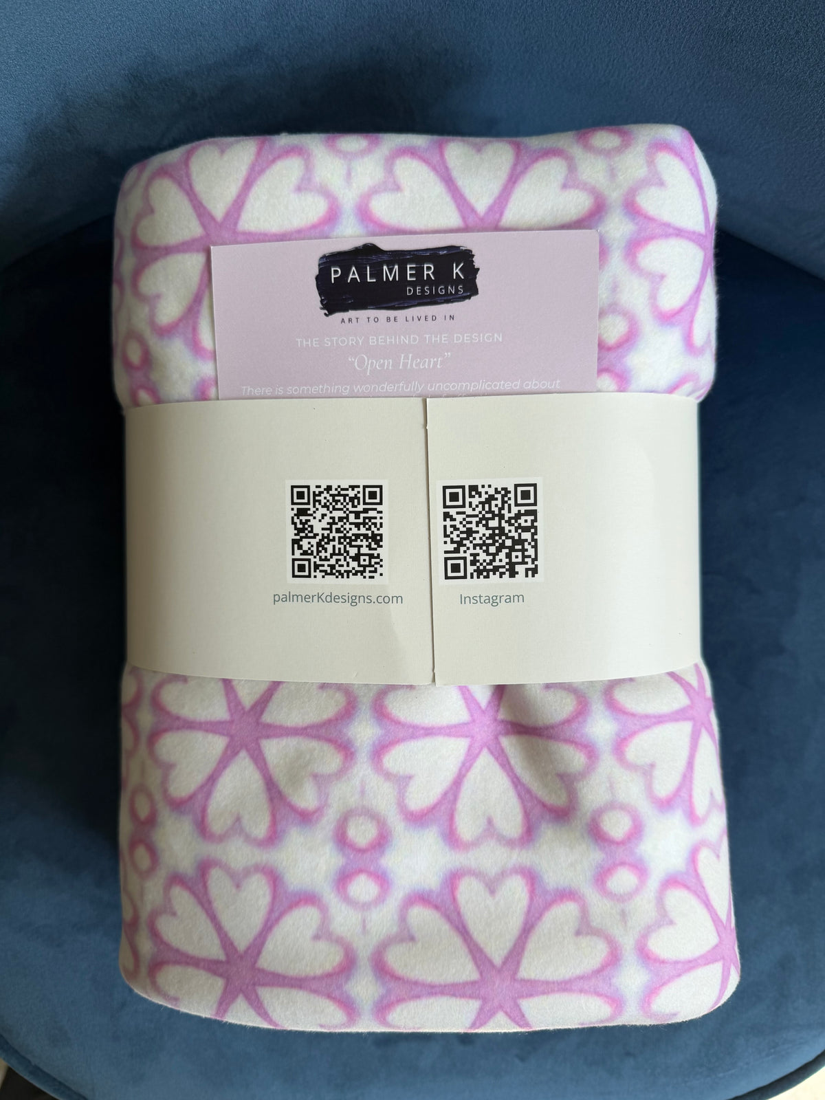 Infant / Toddler Sherpa Throw Blanket - Love Petals (OH/P8)