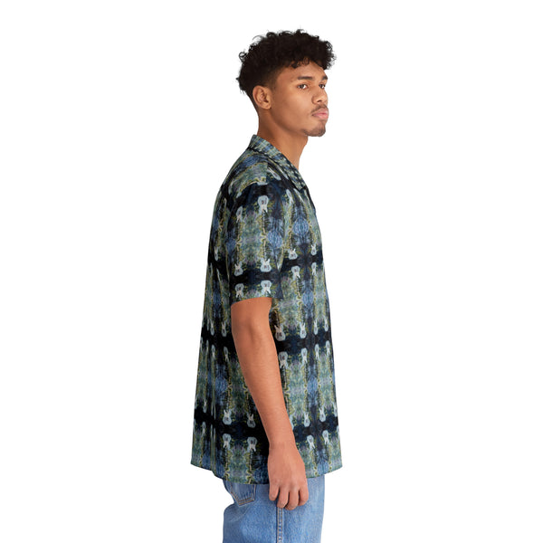 Men's Hawaiian Shirt - Sonic Blue Telecasters (NBH/P1)