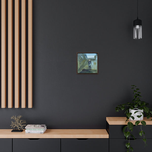 Gallery Canvas Wrap in solid wood float frame - "Suit and Tie"