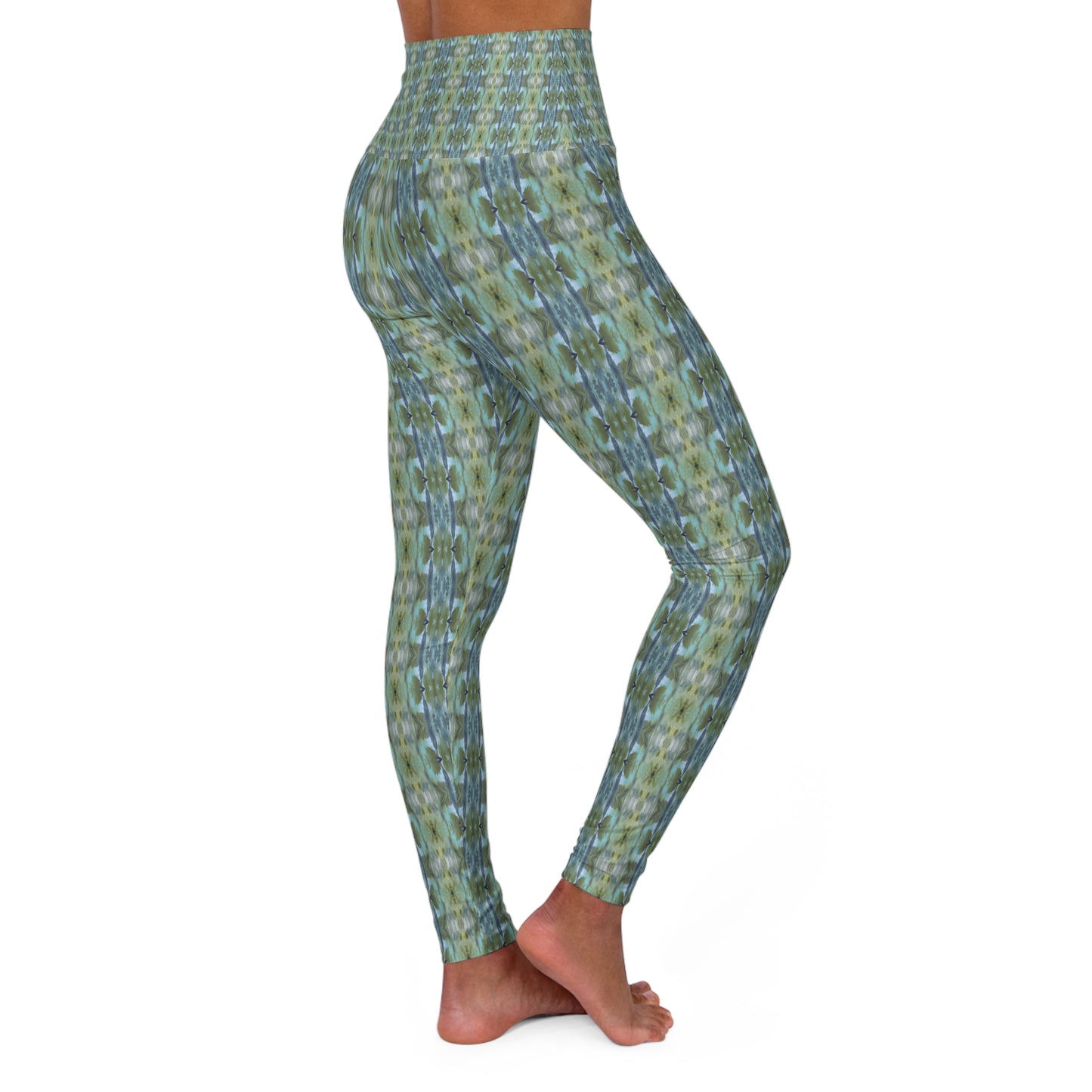 High Waisted Yoga Leggings - Harmonic Groove (TO/P7)