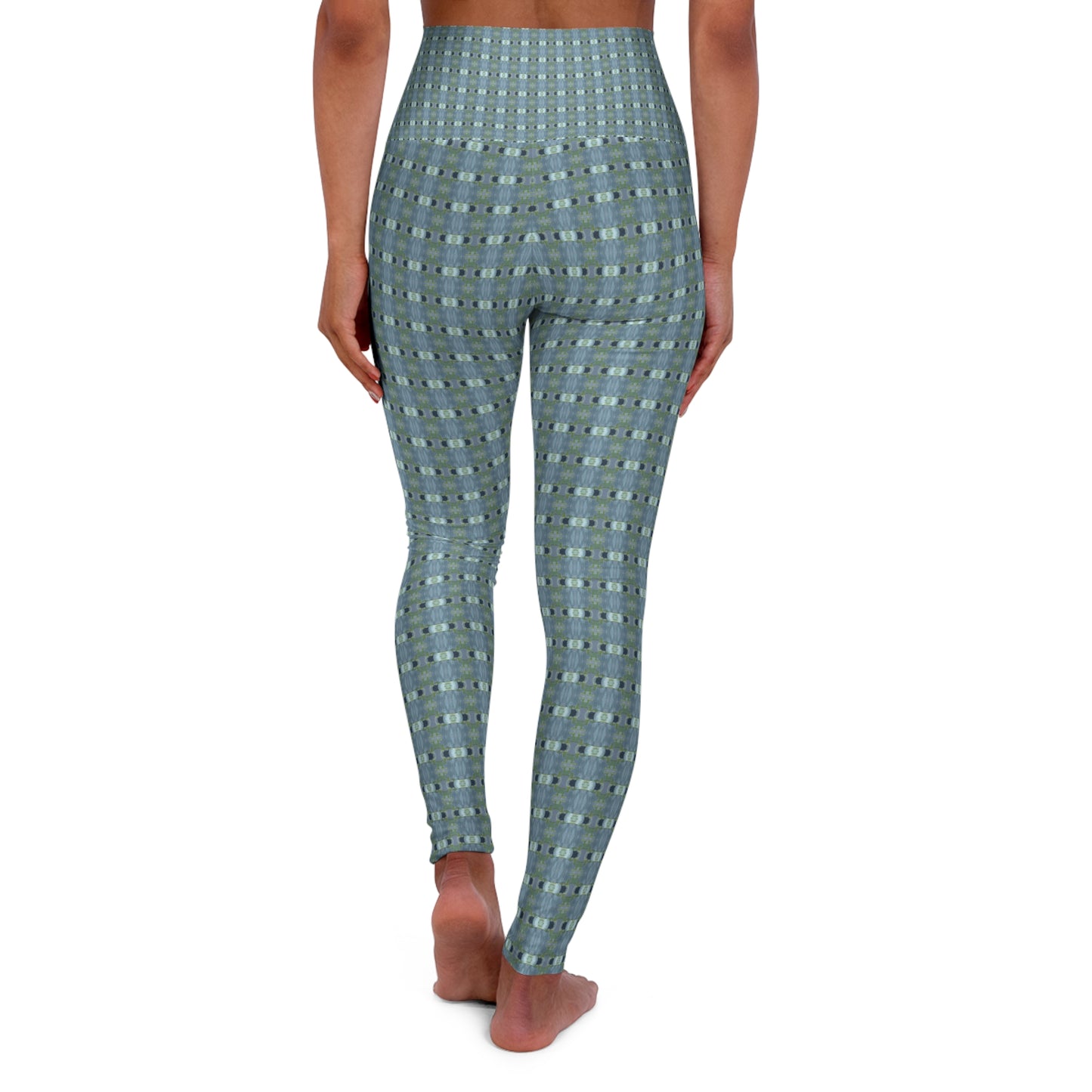 High Waisted Yoga Leggings - Lavender Melody (ABJ/P10)