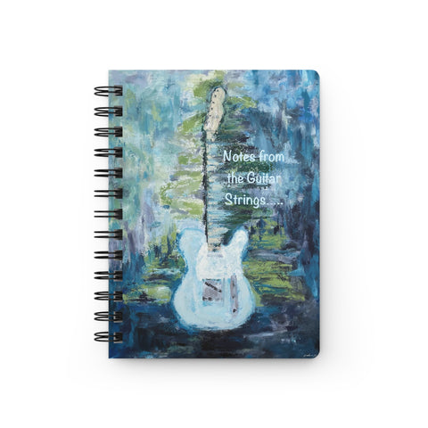 Spiral Bound Notebook: Notes from the Guitar Strings - Telecaster Guitar