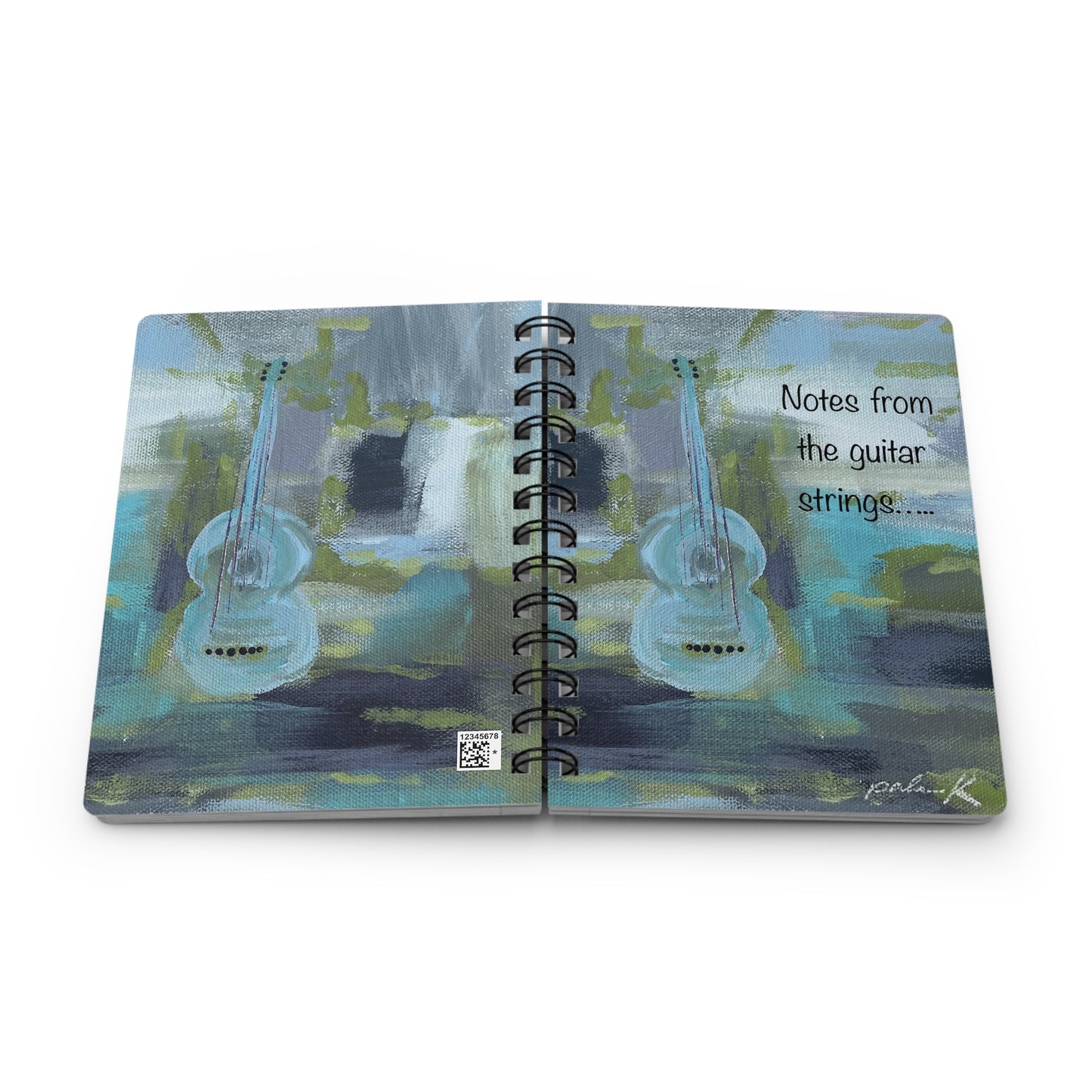 Spiral Bound Notebook: Notes from the Guitar Strings - Acoustic Guitar