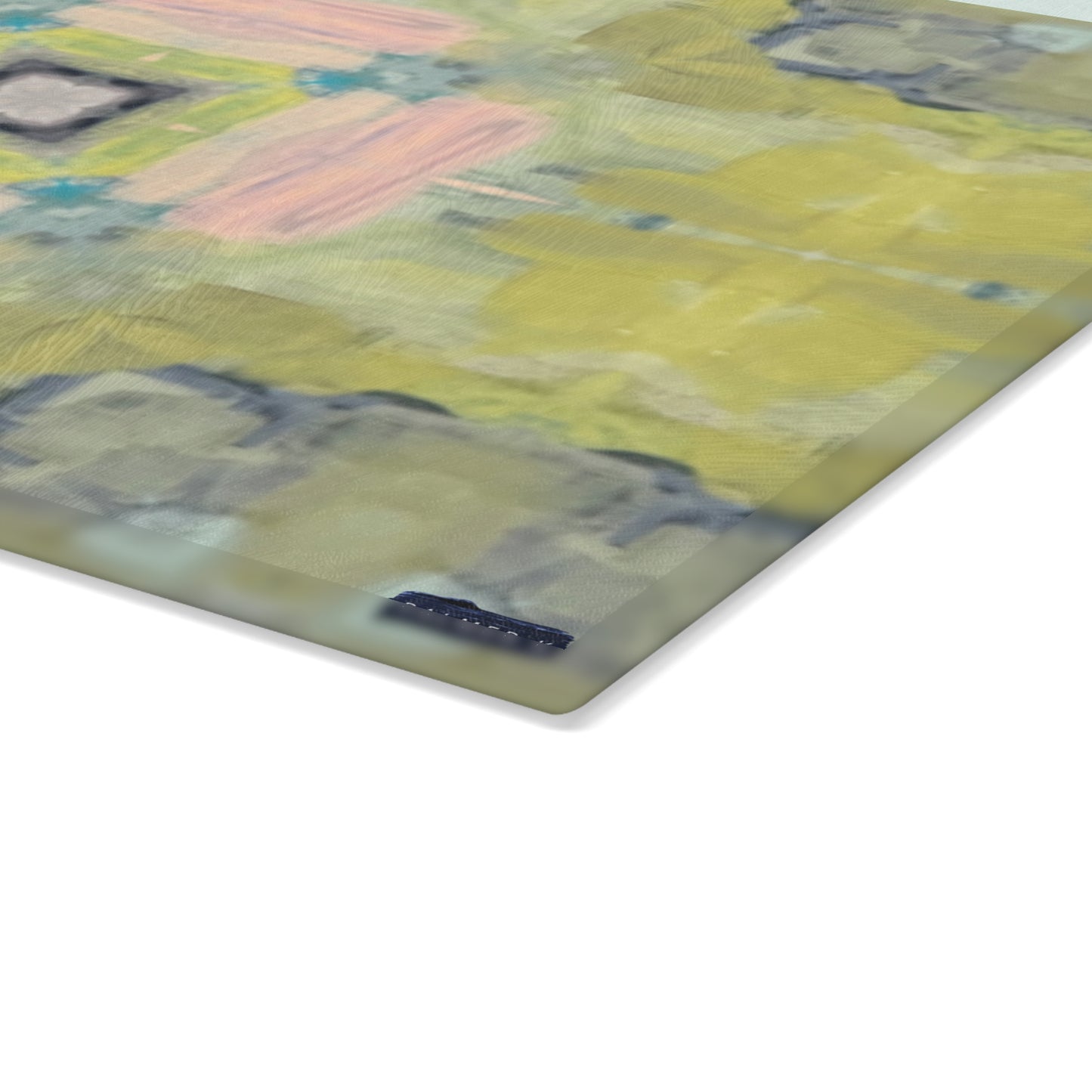 Textured Glass Cutting Board - Golden Bloom (LS/P2)