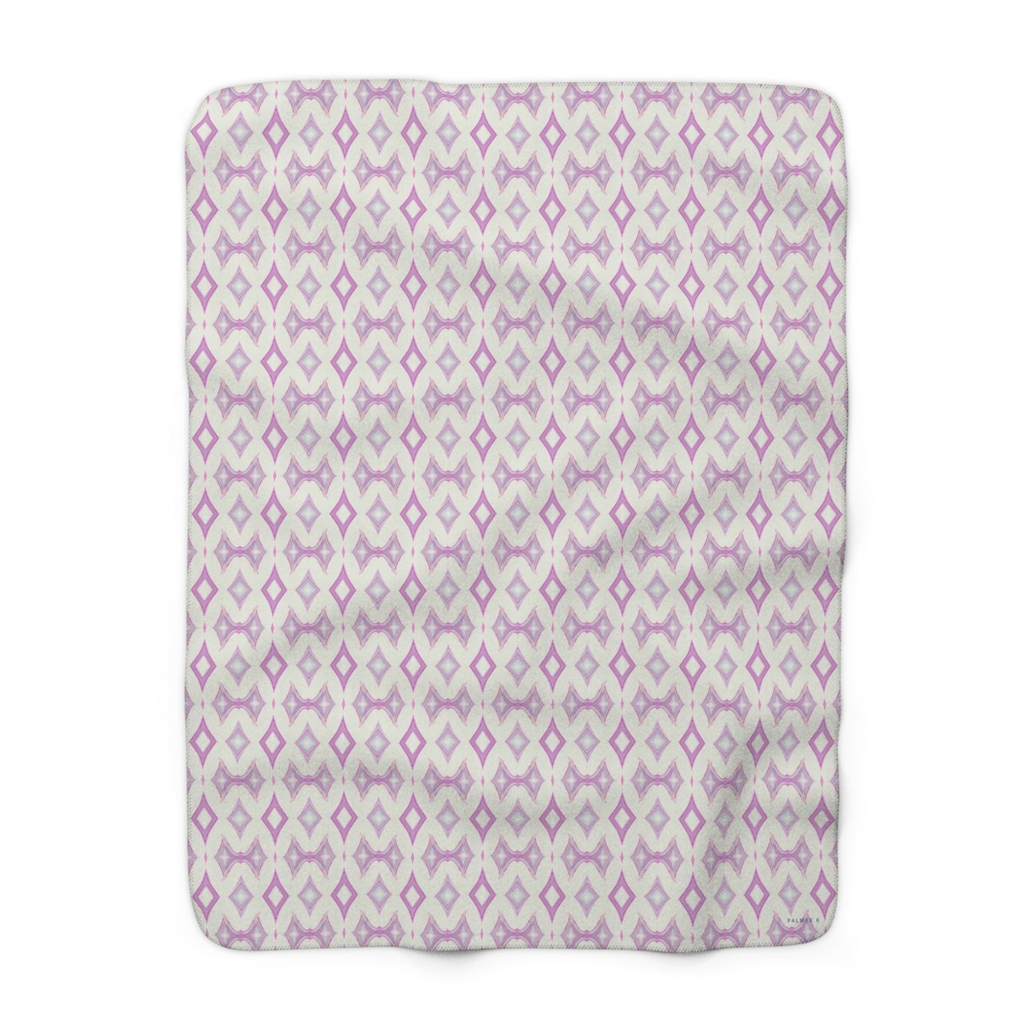 Sherpa Fleece Throw/Blanket - Double Diamond (OH/P2)