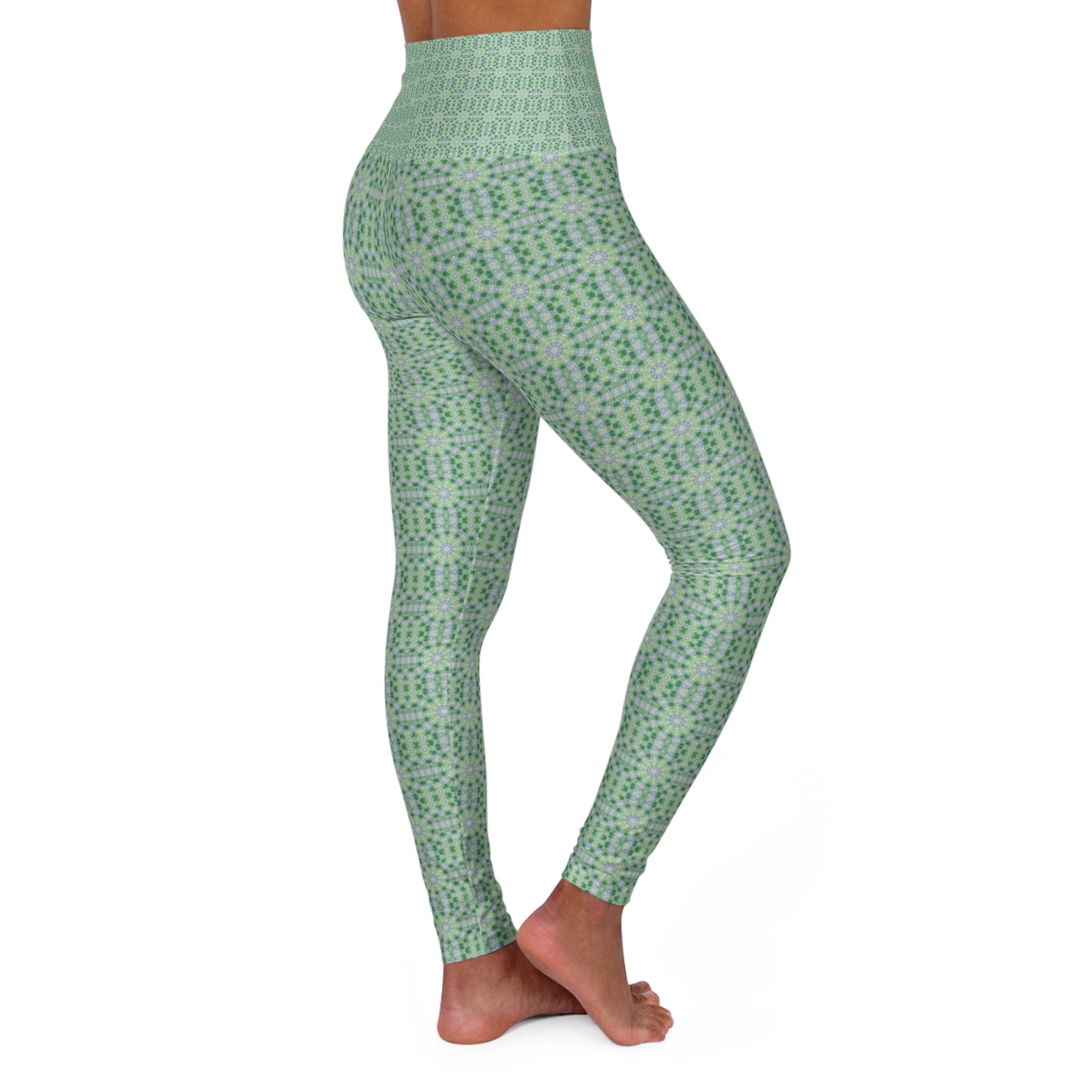 High Waisted Yoga Leggings - Siren's Song (OG/P18)