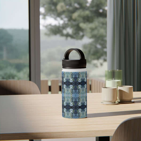Stainless Steel Water Bottle, Handle Lid - Blue telecaster guitars (NBH)