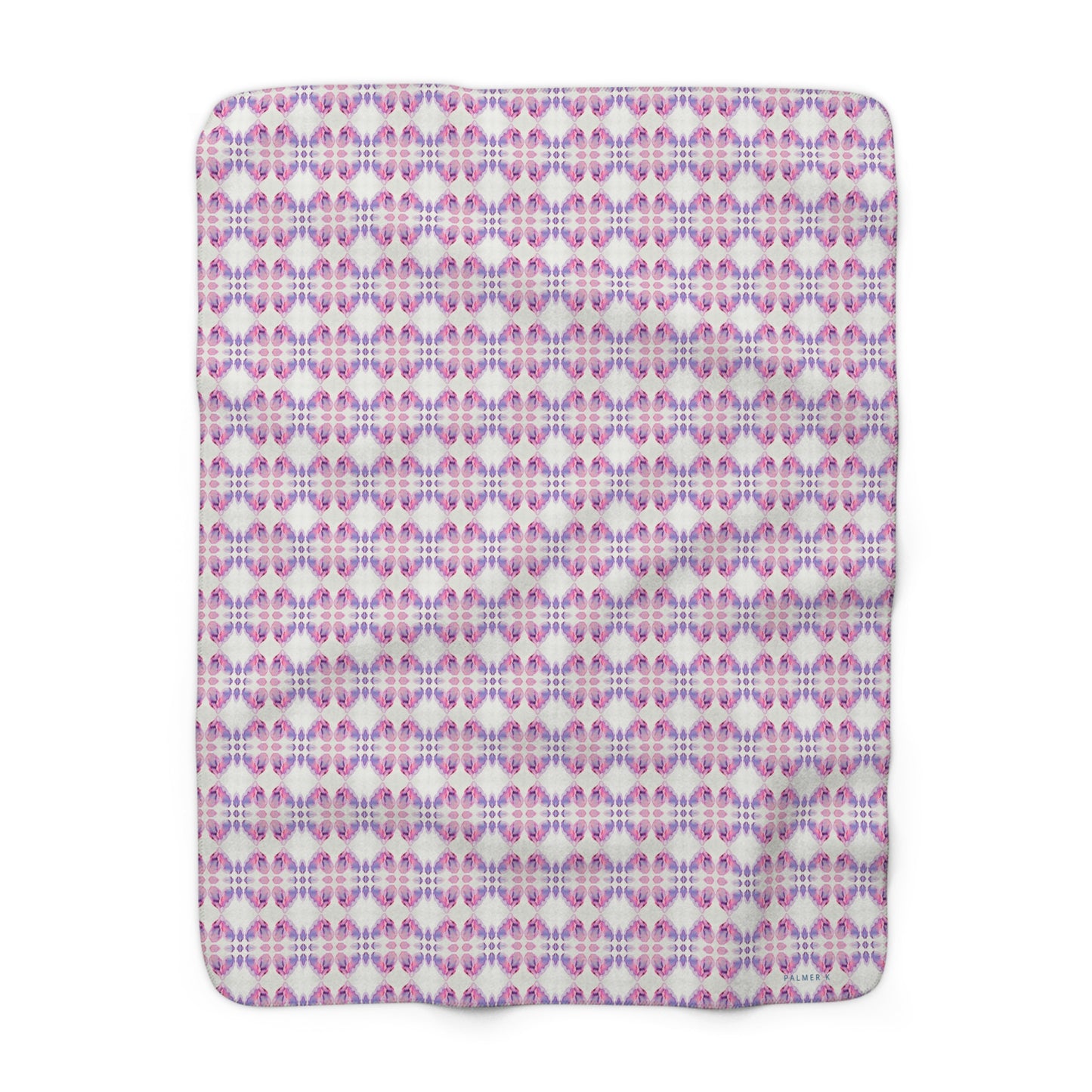 Sherpa Fleece Blanket - Pink Hearts (EH/P1A)