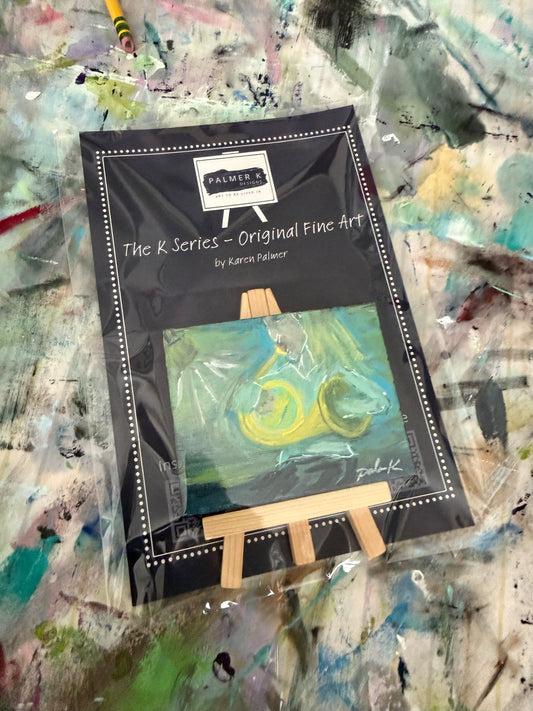 Original 3 x 3 Canvas Artwork #84 - French Horn Musician