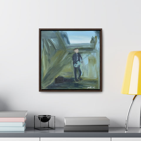 Gallery Canvas Wrap in solid wood float frame - "Suit and Tie"