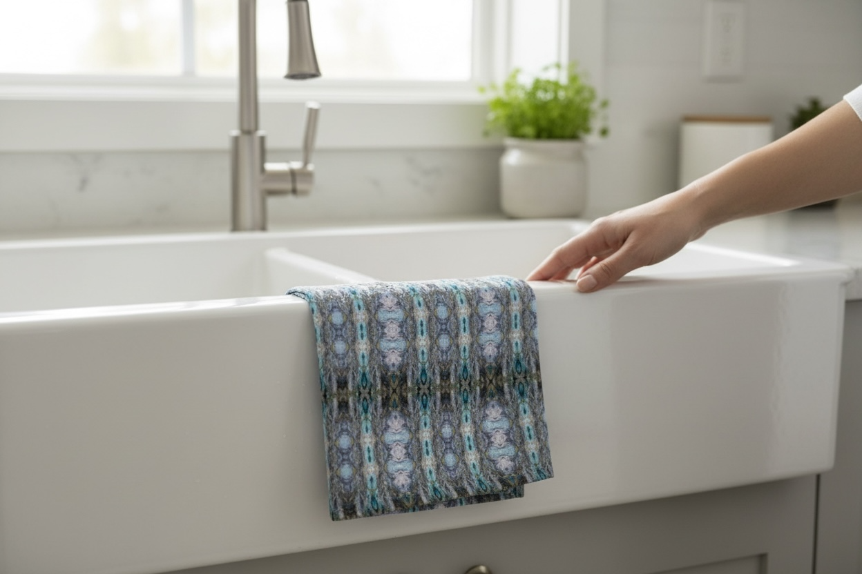 Water and Stone Heirloom French Linen Tea Towel - (BG/P5A)
