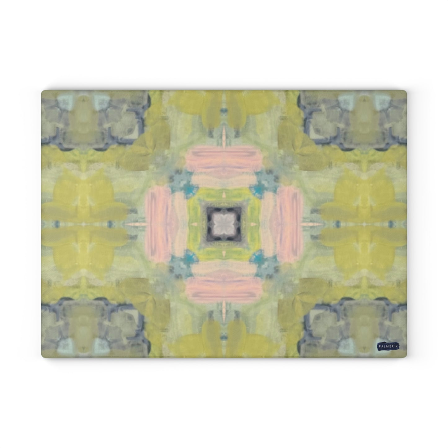 Textured Glass Cutting Board - Golden Bloom (LS/P2)