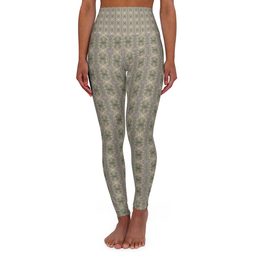 High Waisted Yoga Leggings - Harnessed pattern (TRAIL/P9)
