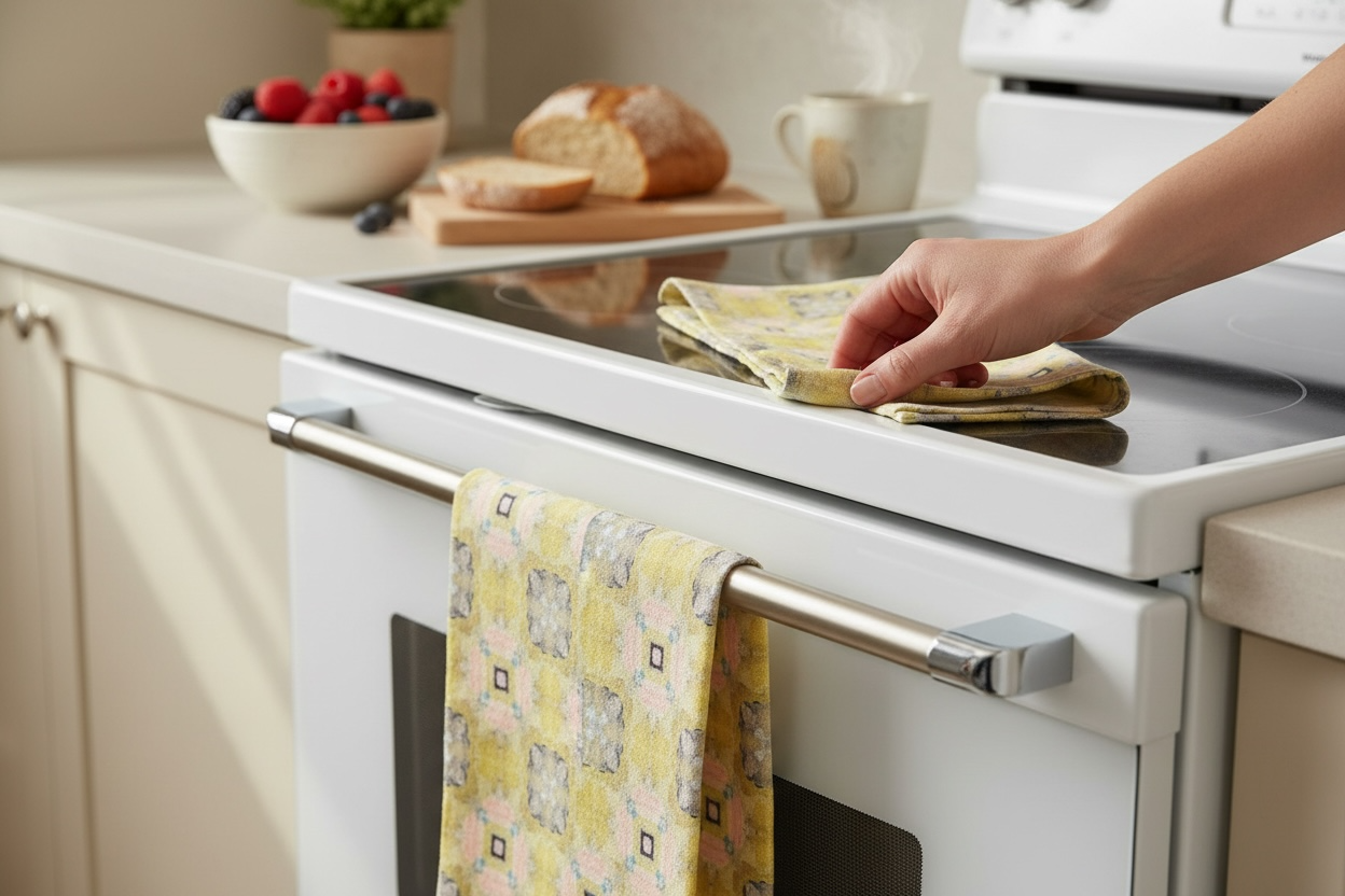Golden Bloom Heirloom French Linen Tea Towel - (LS/P2)