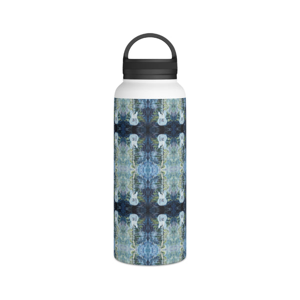 Stainless Steel Water Bottle, Handle Lid - Blue telecaster guitars (NBH)