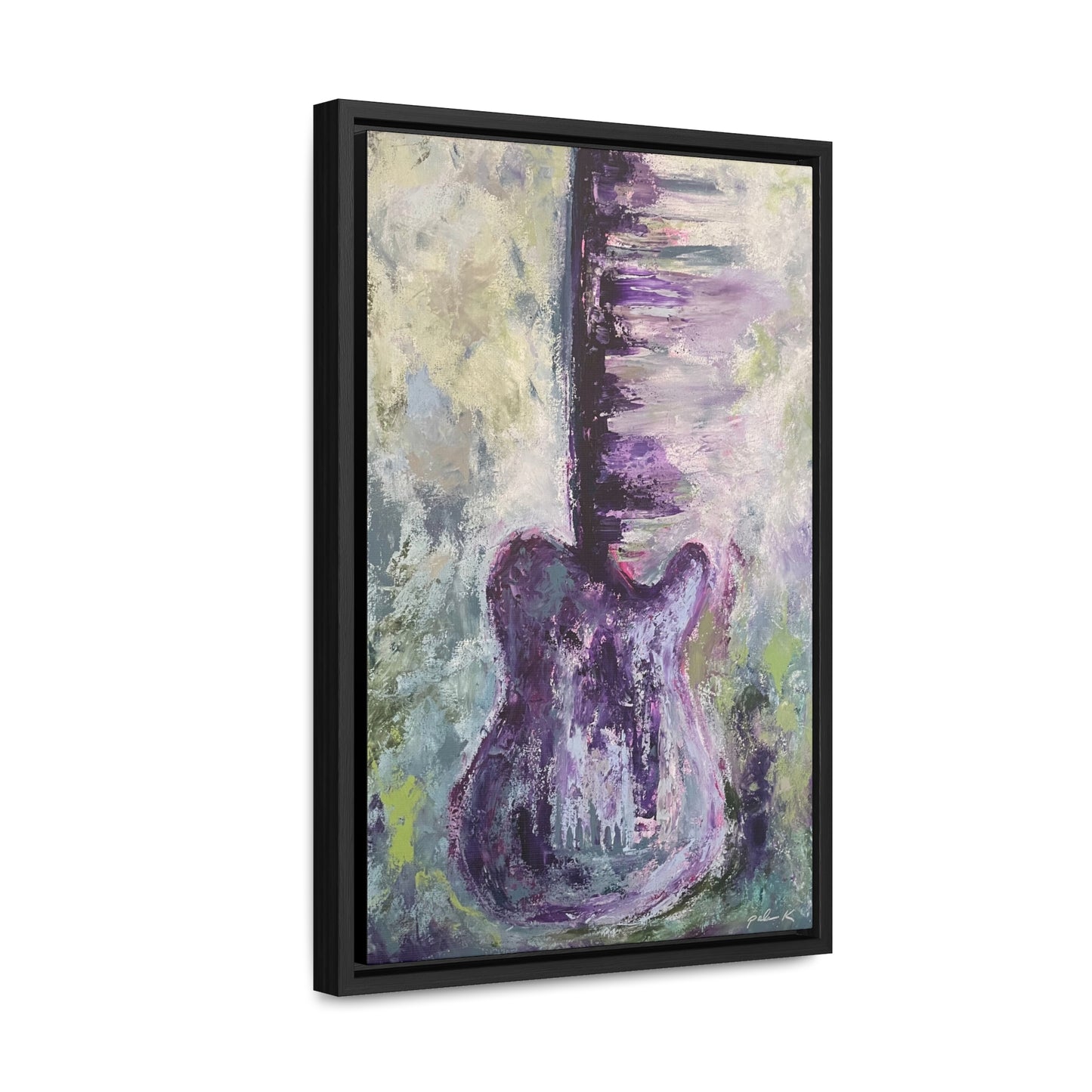 Gallery Canvas Wrap PRINT in solid wood float frame - Telecaster Guitar - "The Rising" (FCP-TR)