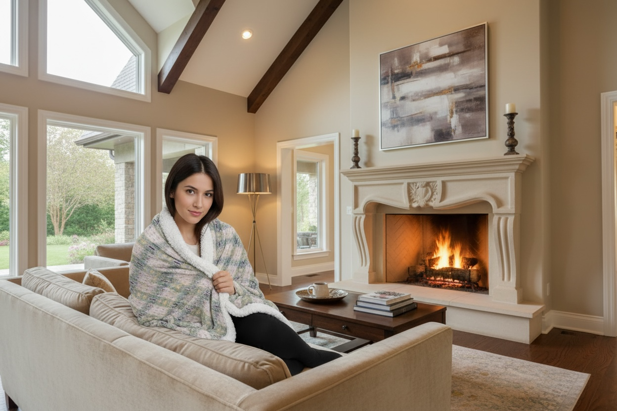 Sherpa Throw Blanket - Hourglass Plaid (TR/P10A)