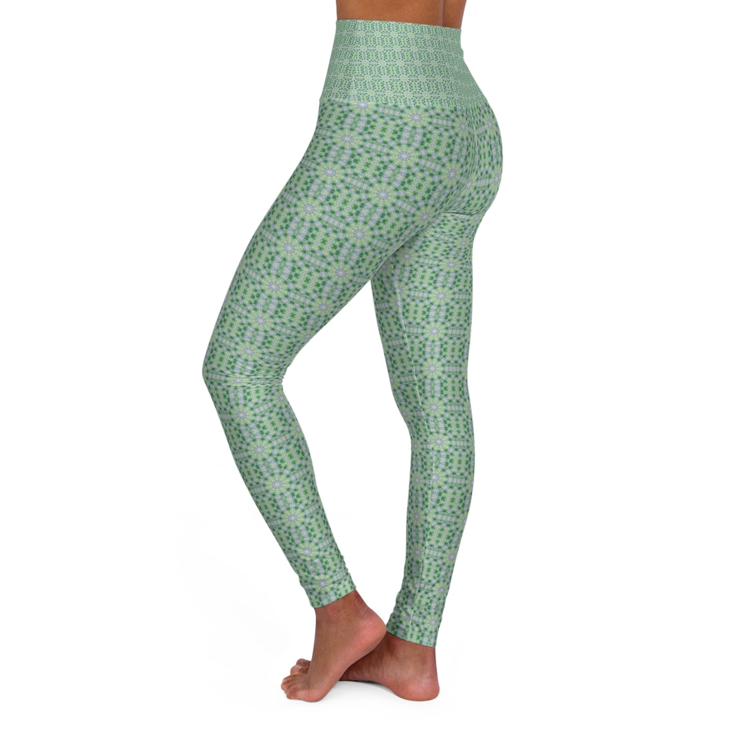 High Waisted Yoga Leggings - Siren's Song (OG/P18)