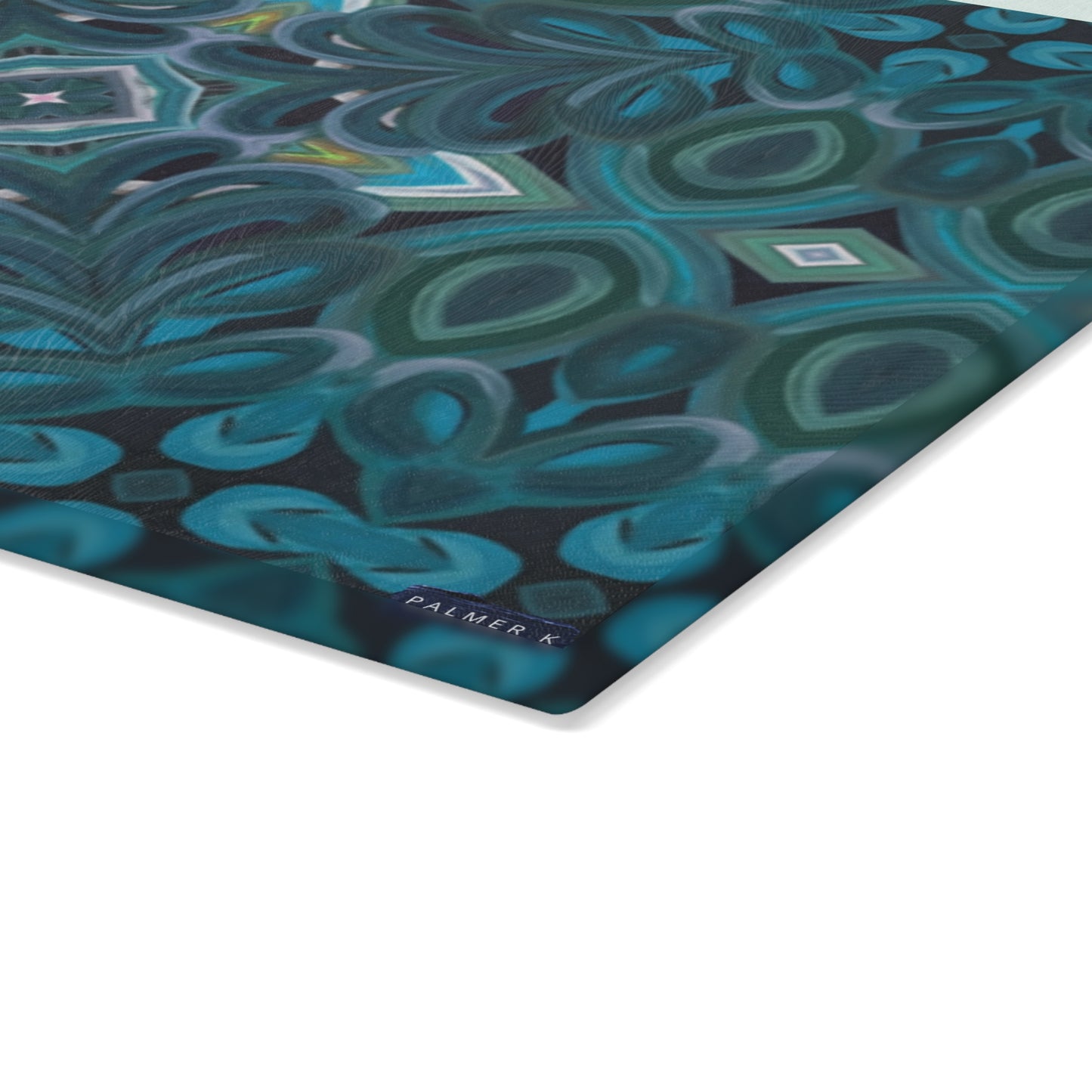 Textured Glass Cutting Board - Compass Plaid (RA/P12A)