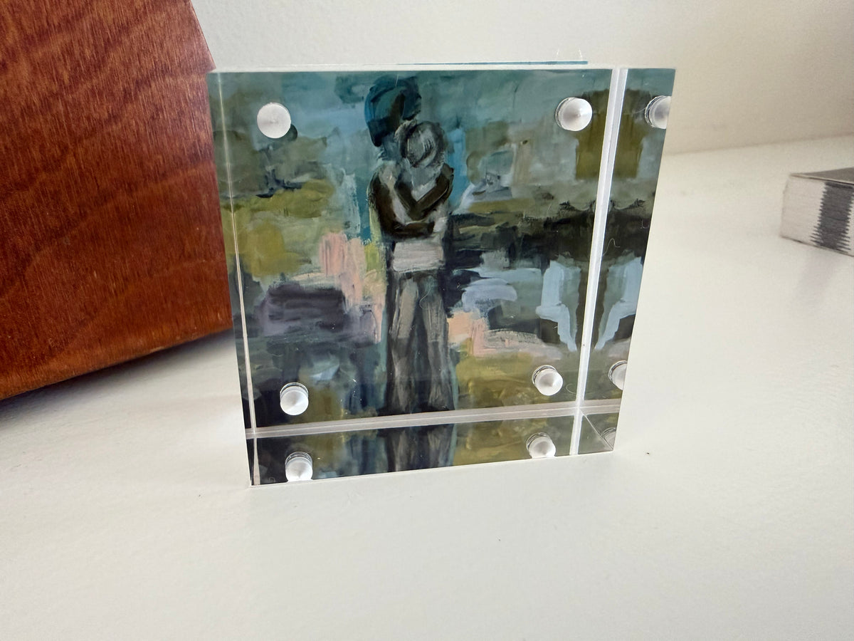 Lover’s Solitude - 2x2 Acrylic Block Art Print | Mini Art Monday (Copy)