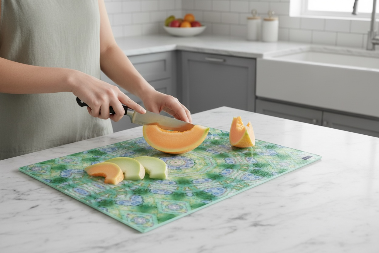 Textured Glass Charcuterie and Cutting Board - Siren's Song (OG/P18A)
