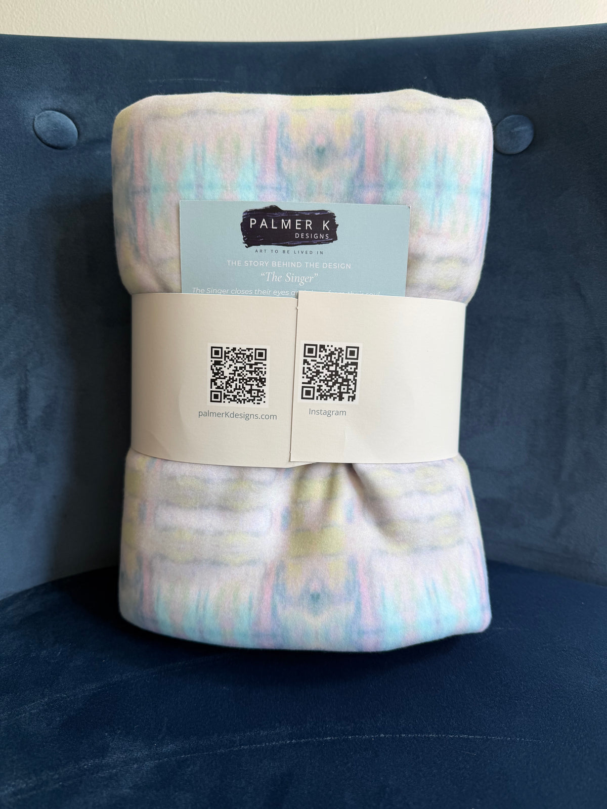 Infant / Toddler Sherpa Throw Blanket - South Beach Tides (SING/P6)