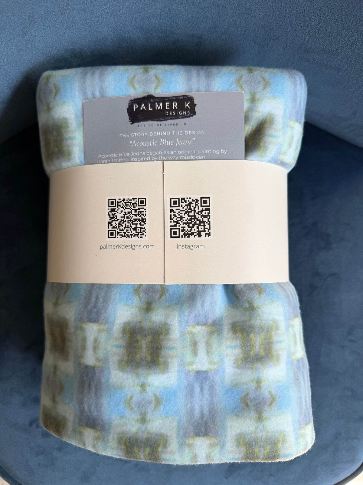 Infant / Toddler Sherpa Throw Blanket - Poolside Rhythm (ABJ/P12)