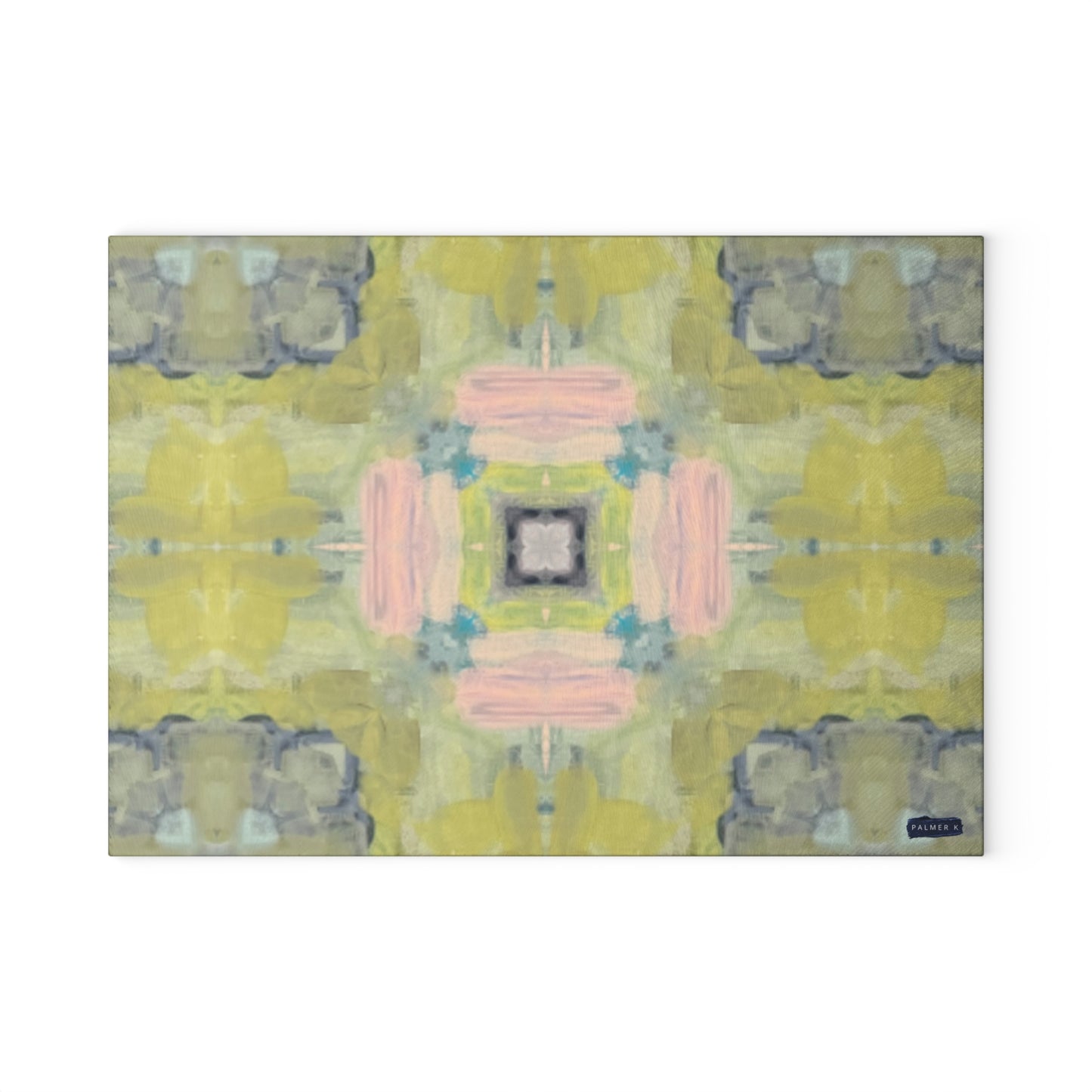 Textured Glass Cutting Board - Golden Bloom (LS/P2)