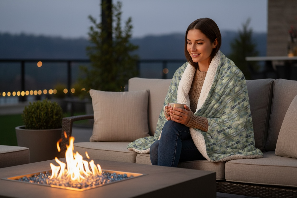 Sherpa Throw Blanket - Plaid Reprise (BMW/P7)