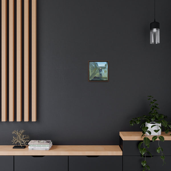 Gallery Canvas Wrap in solid wood float frame - "Suit and Tie"