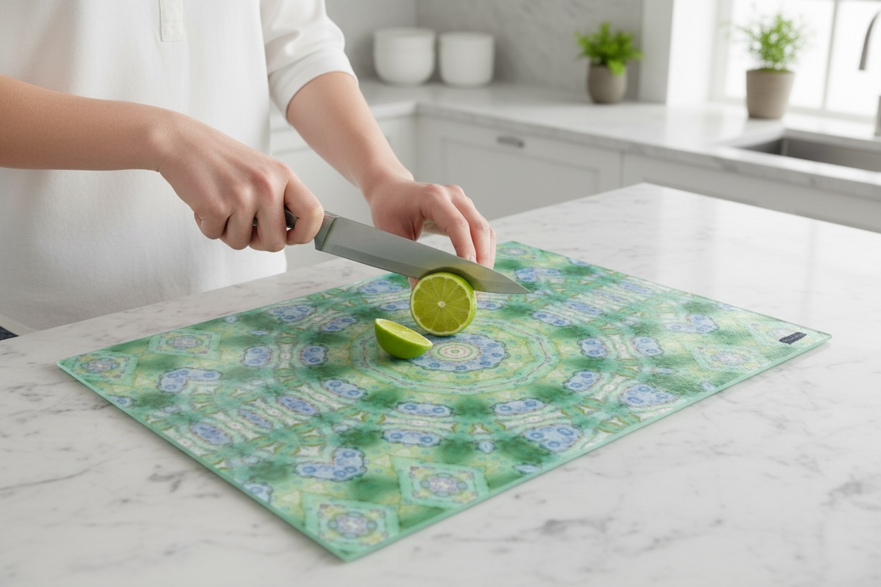 Textured Glass Charcuterie and Cutting Board - Siren's Song (OG/P18A)
