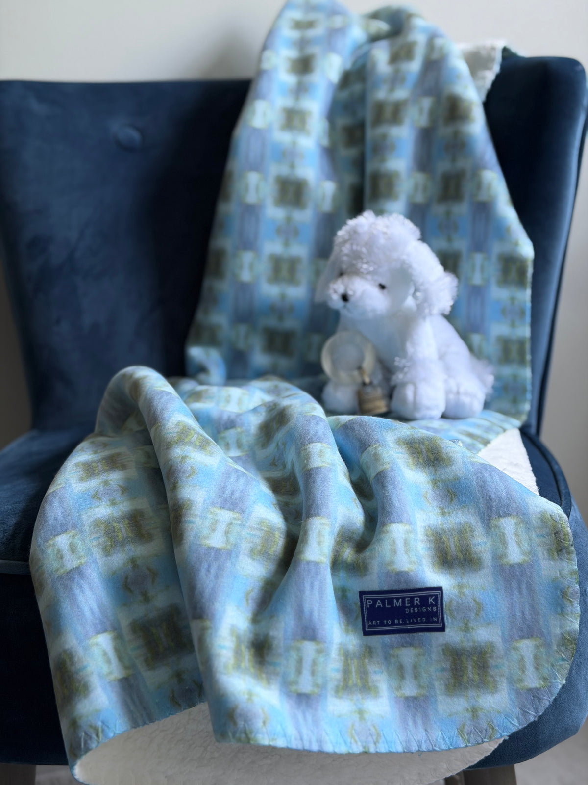 Infant / Toddler Sherpa Throw Blanket - Poolside Rhythm (ABJ/P12)