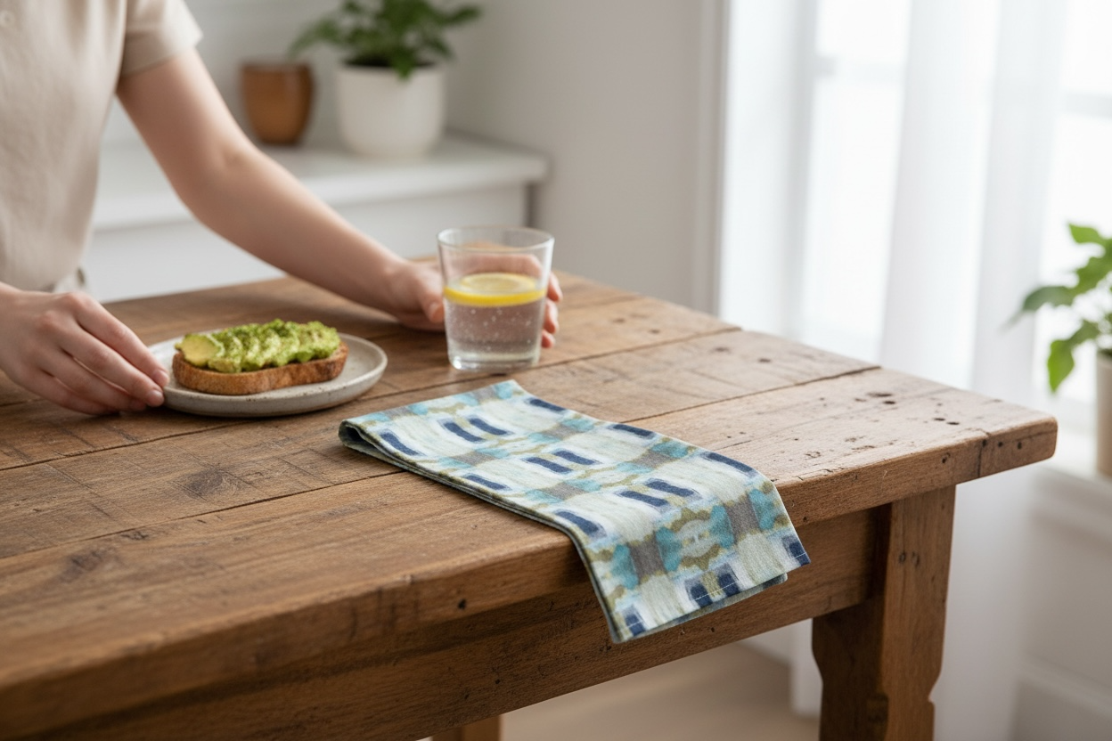 Dragon Fly Wings Heirloom French Linen Tea Towel - (ABJ/P9)