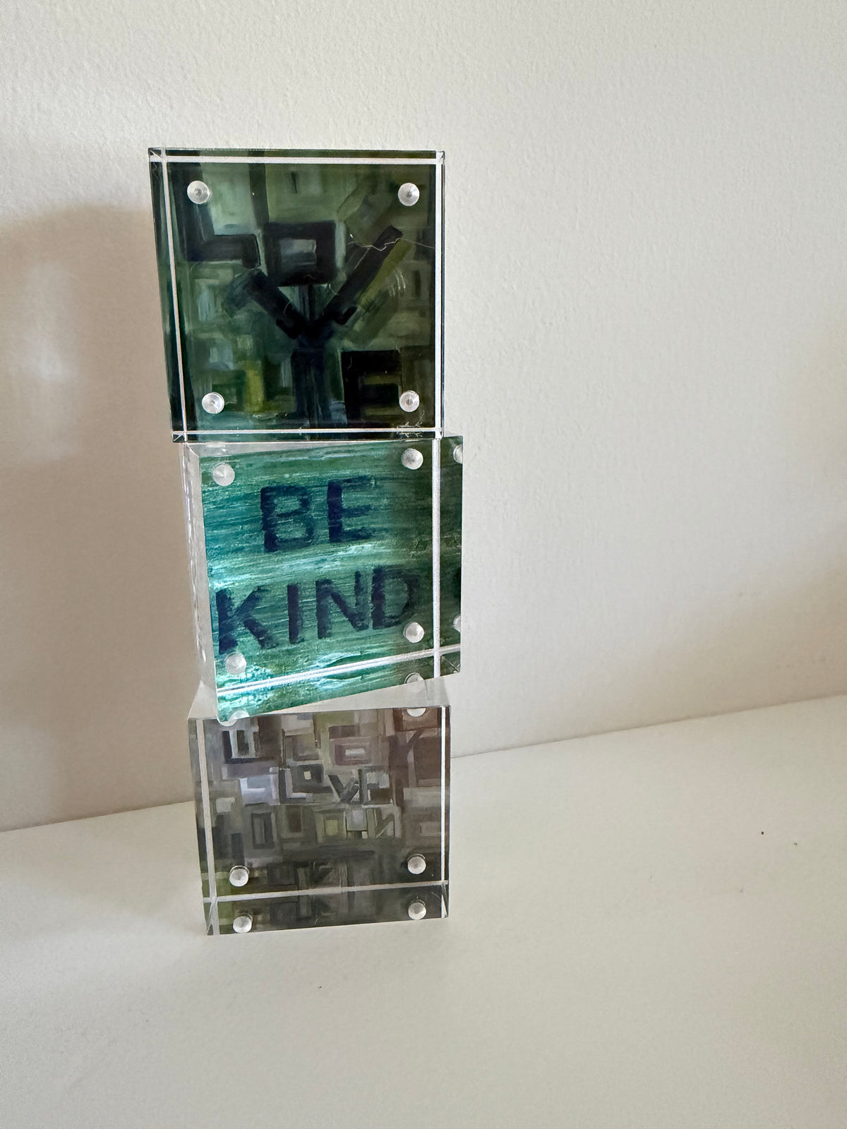 Be Kind - 2x2 Acrylic Block Art Print | Mini Art Monday