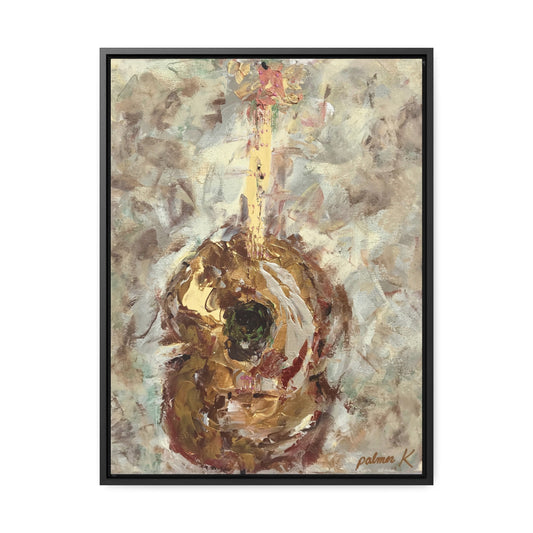 Gallery Canvas Wrap PRINT in solid wood float frame - Acoustic Guitar - "Sound of Quarantine" (FCP-SQ)