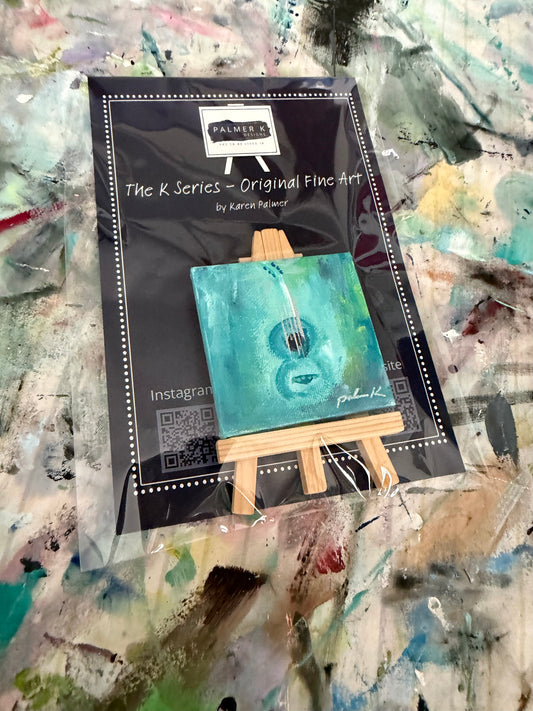 Original 3 x 3 Canvas Artwork #71 - ABSTRACT GUITAR