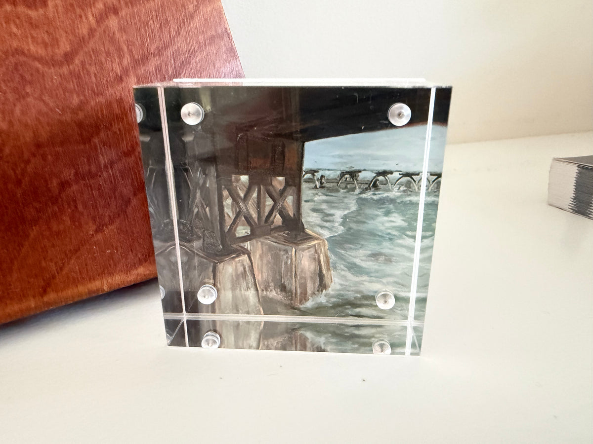 Under the Bridge - 2x2 Acrylic Block Art Print | Mini Art Monday