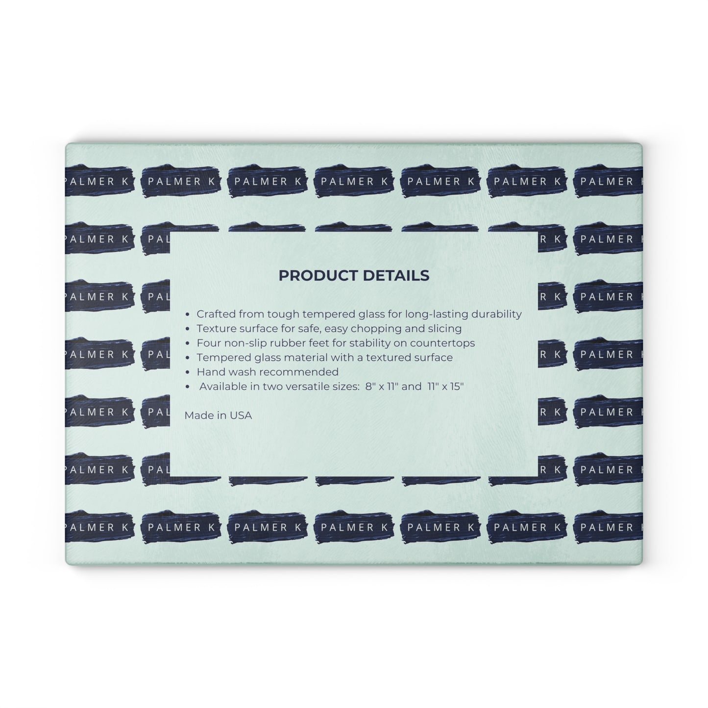 CUSTOM - Textured Glass Charcuterie Cutting Board