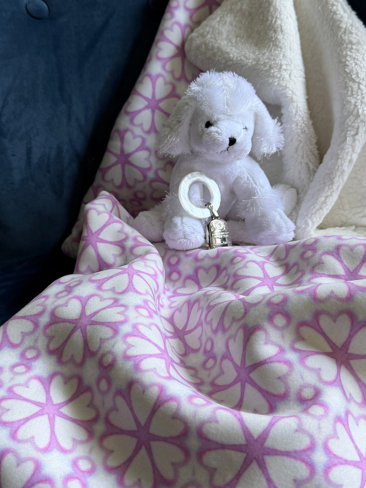 Infant / Toddler Sherpa Throw Blanket - Love Petals (OH/P8)