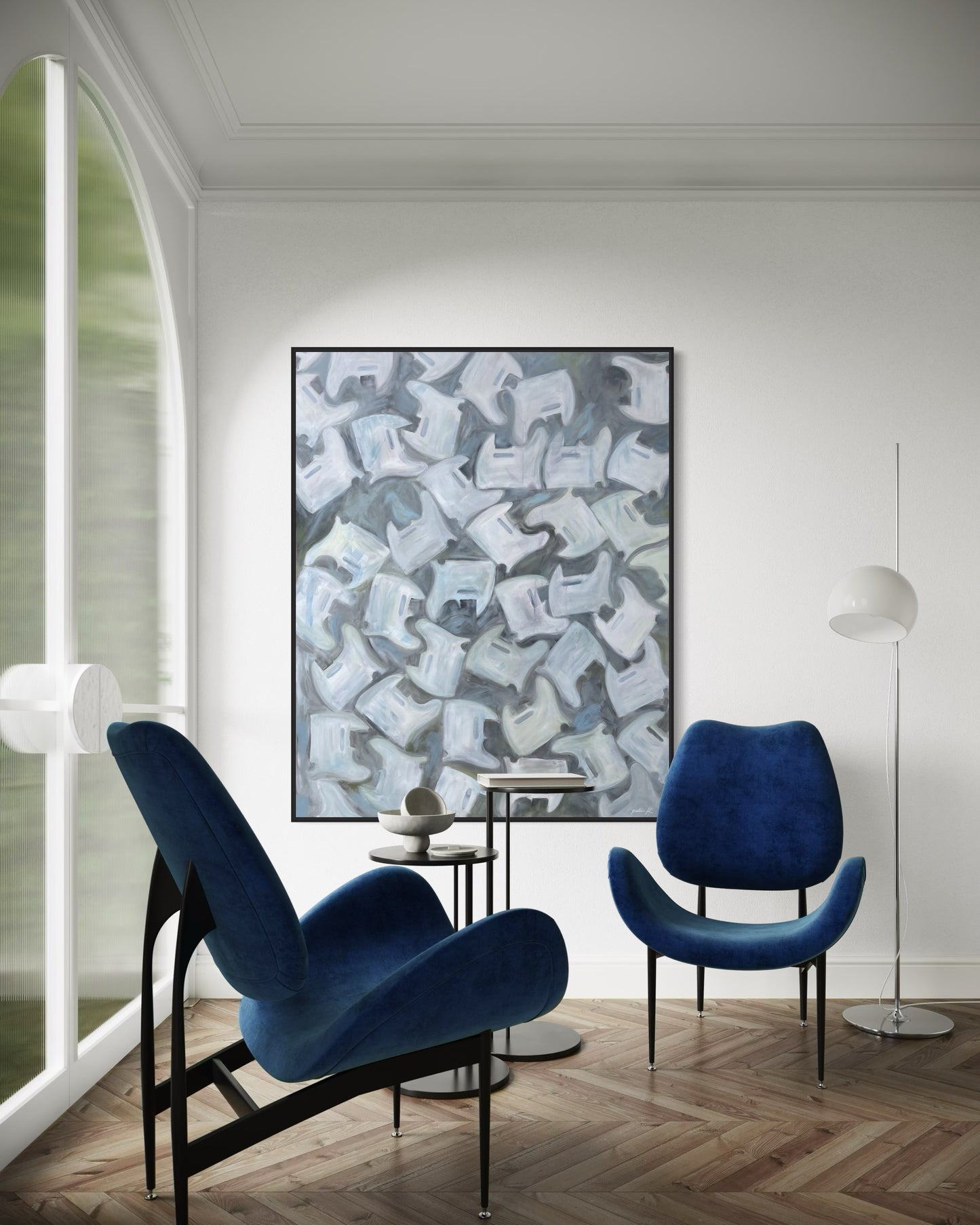 “Cry of the Dove” is a bold, rhythmic fine art painting inspired by the unmistakable opening guitar solo of When the Doves Cry - a moment that forever redefine Prince not just a a cultural icon, but a virtuoso guitarist. &nbsp;Referencing his legendary Mad Cat Telecaster, this abstract composition features layered guitar pickguards arranged in a striking visual cadence, echoing the sharp, expressive attack of that first electrifying note.

The pickguards take on an almost totemic presence, their silhouettes