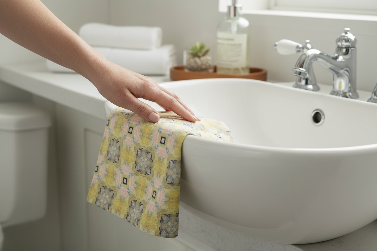 Golden Bloom Heirloom French Linen Tea Towel - (LS/P2)