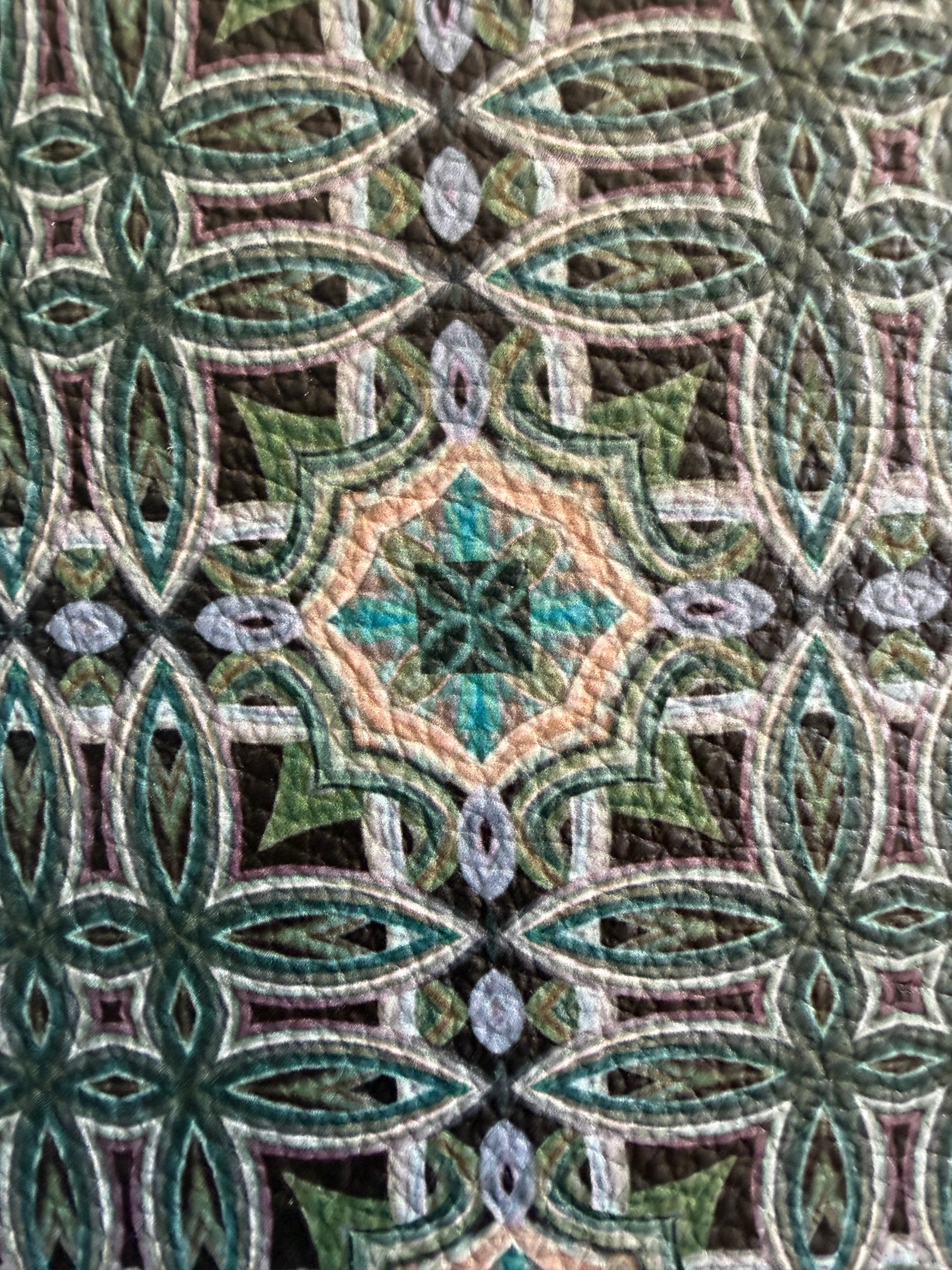 Artistic pattern detail derived from an original fine art painting by Karen Palmer, featured on The Atelier Tote, limited edition luxury handbag.