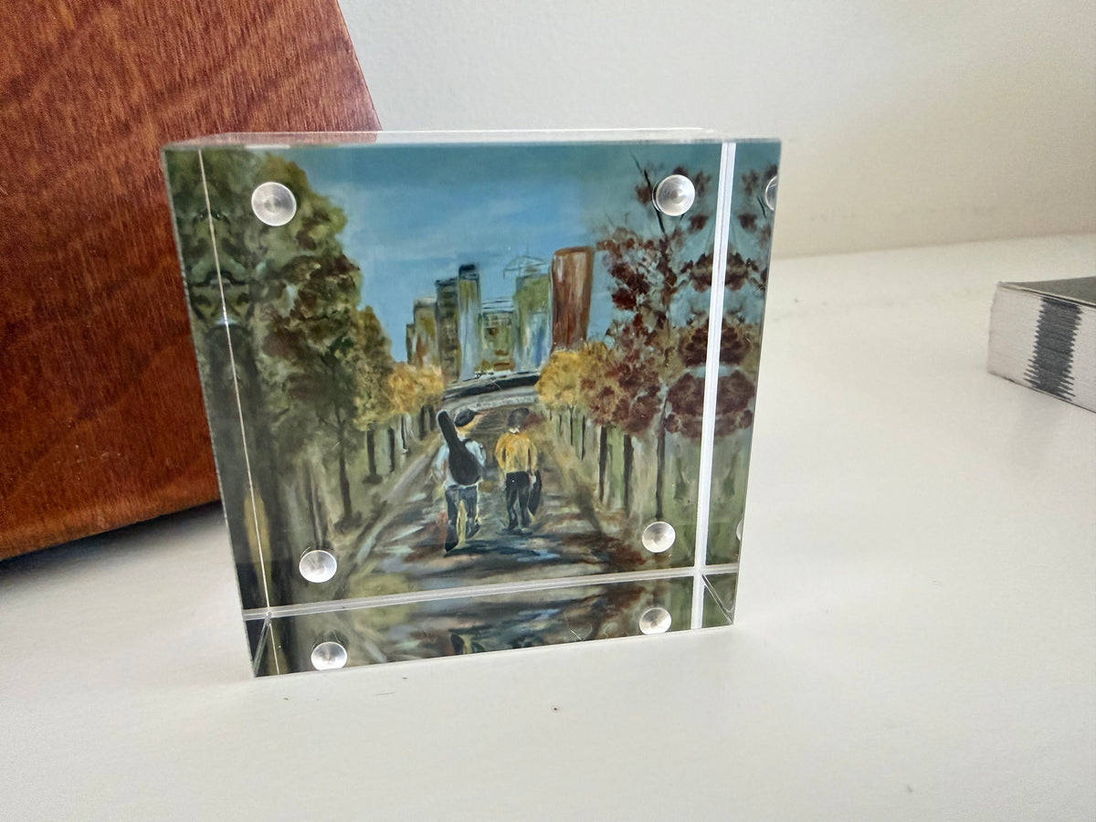 On the Path - 2x2 Acrylic Block Art Print | Mini Art Monday