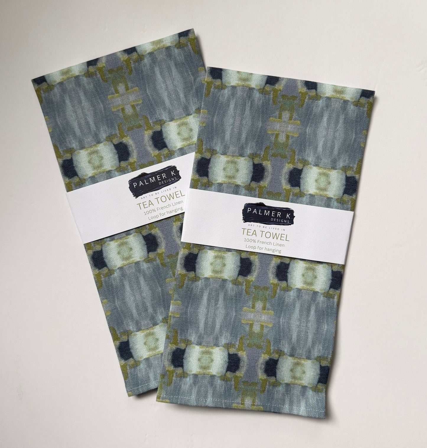 Lavender Melody Heirloom French Linen Tea Towel - (ABJ/P10)