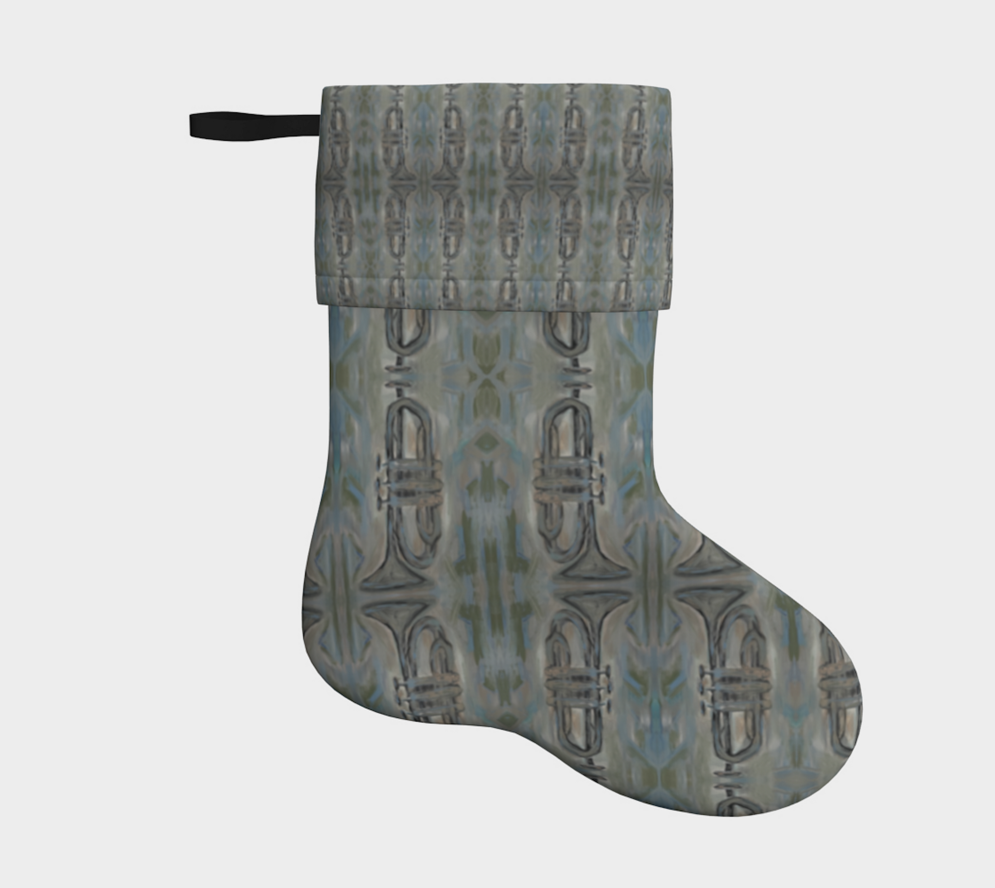 Holiday Christmas stocking -  Trumpets (HS-TRB)