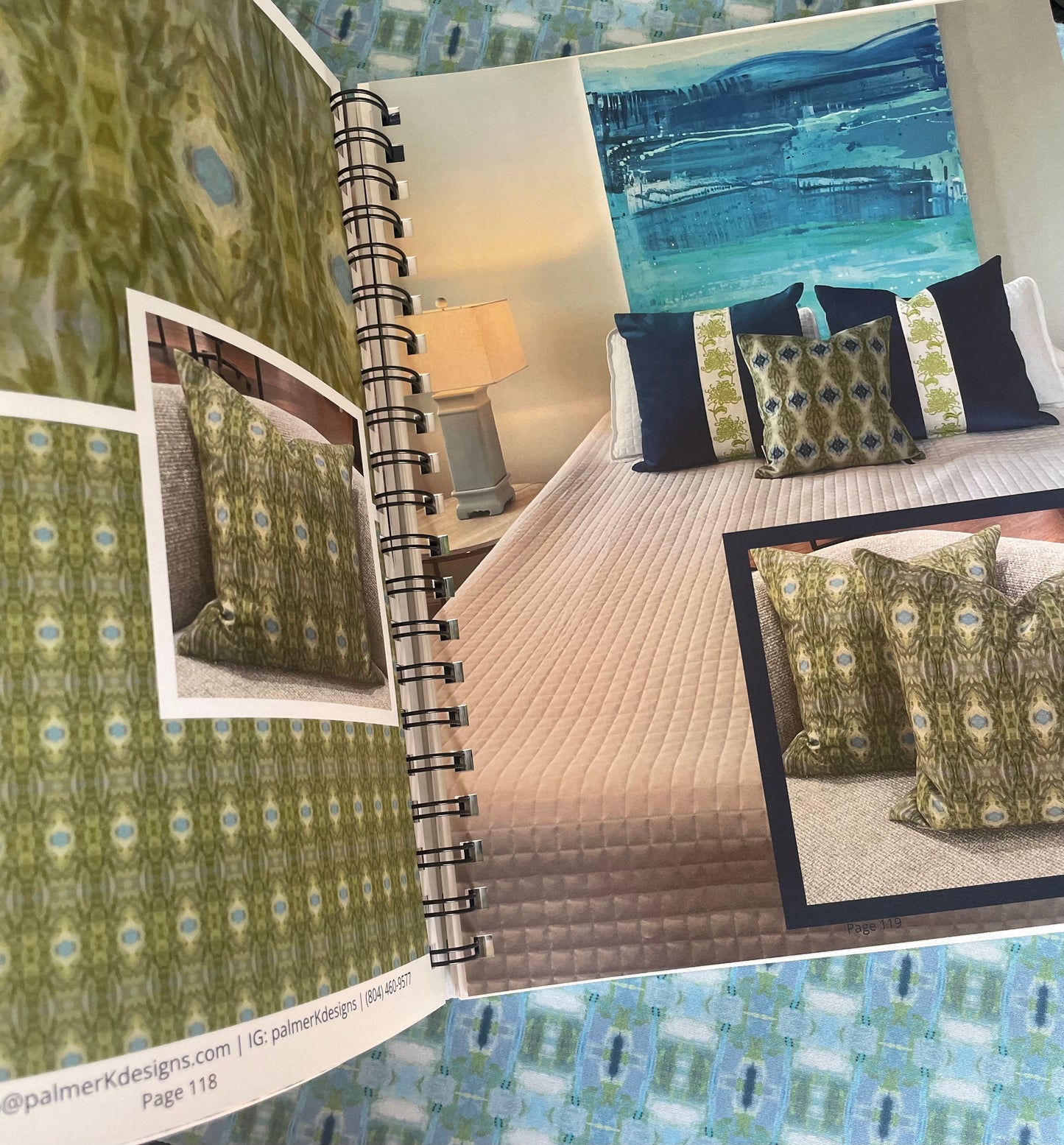 PALMER K Designs Fabric & Wallpaper Lookbook - 200+ Pattern Collection (Spiral Bound Hardcopy)