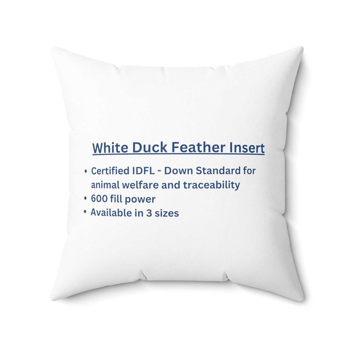 Feather Pillow Insert - available in 3 sizes