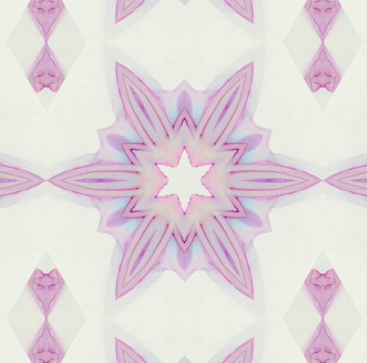 Fabric - Pink Snowflake (OH/P12)