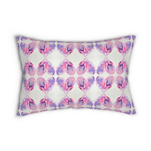 Pink Hearts - 13 x 22 Lumbar Pillow (EH/P1)